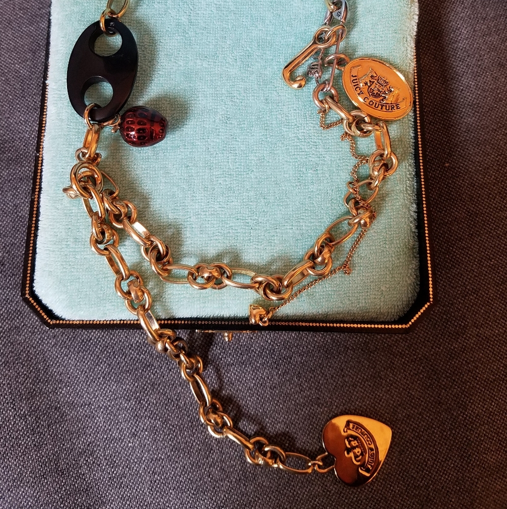 Juicy Couture Adjustable Charm Necklace